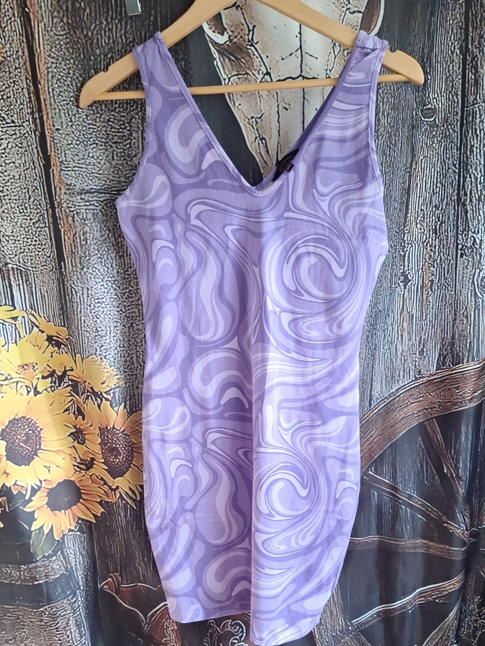 No Boundaries Lavender Scoop Neck Dress